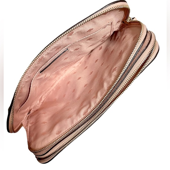 Kate Spade By the Pool Flamingo Novelty Triple Compartment Pink Crossbody Bag - Picture 7 of 10